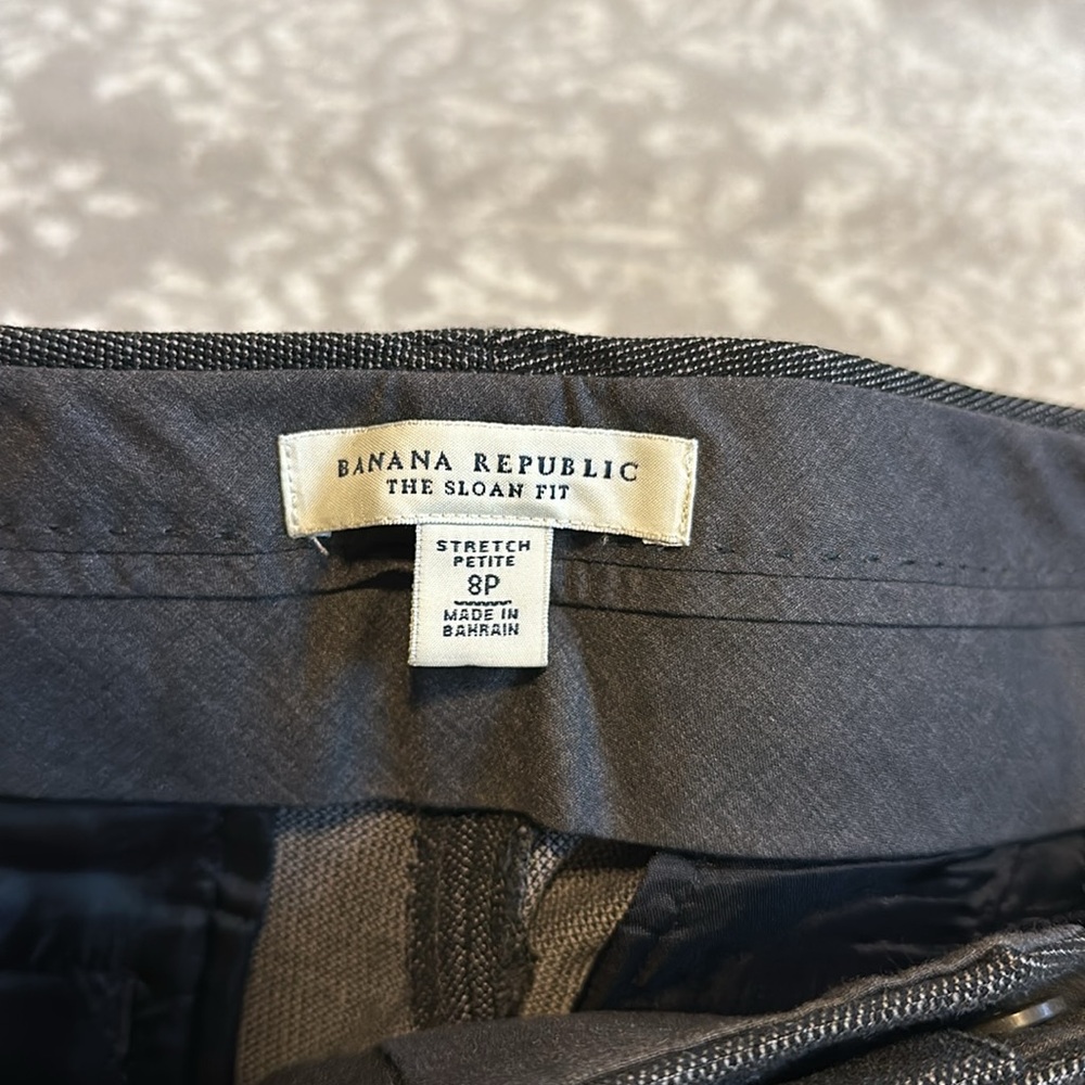 Banana Republic The Sloan Fit Stretch Petite Straight Leg Trousers 8P
